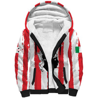 Italy Sardinia Sherpa Hoodie Moor's Head With Coat Of Arms LT19