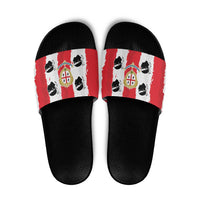 Italy Sardinia Slide Sandals Moor's Head With Coat Of Arms - Wonder Print Shop