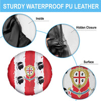 Italy Sardinia Spare Tire Cover Moor's Head With Coat Of Arms - Wonder Print Shop