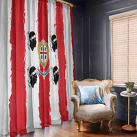 Italy Sardinia Window Curtain Moor's Head With Coat Of Arms - Wonder Print Shop