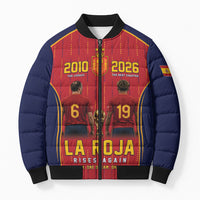 Custom Spain La Roja Football Bomber Puffer Jacket 2010 Legacy 2026 Next Chapter
