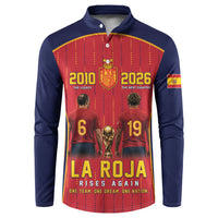 Custom Spain La Roja Football Button Sweatshirt 2010 Legacy 2026 Next Chapter