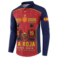 Custom Spain La Roja Football Button Sweatshirt 2010 Legacy 2026 Next Chapter