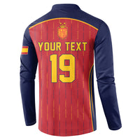 Custom Spain La Roja Football Button Sweatshirt 2010 Legacy 2026 Next Chapter
