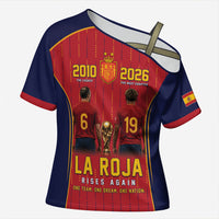 Custom Spain La Roja Football Cross Shoulder Shirt 2010 Legacy 2026 Next Chapter