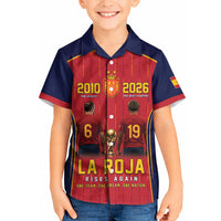 Custom Spain La Roja Football Kid Hawaiian Shirt 2010 Legacy 2026 Next Chapter