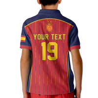 Custom Spain La Roja Football Kid Polo Shirt 2010 Legacy 2026 Next Chapter