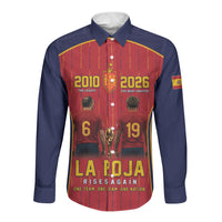 Custom Spain La Roja Football Long Sleeve Button Shirt 2010 Legacy 2026 Next Chapter