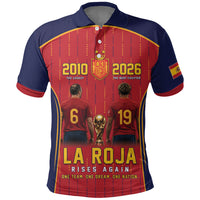Custom Spain La Roja Football Polo Shirt 2010 Legacy 2026 Next Chapter