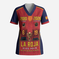 Custom Spain La Roja Football Scrub Top 2010 Legacy 2026 Next Chapter