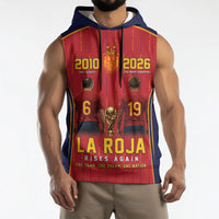 Custom Spain La Roja Football Sleeveless Hoodie 2010 Legacy 2026 Next Chapter
