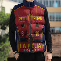 Custom Spain La Roja Football Sleeveless Puffer Jacket 2010 Legacy 2026 Next Chapter
