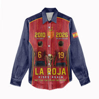 Custom Spain La Roja Football Women Casual Shirt 2010 Legacy 2026 Next Chapter