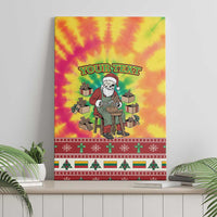 Personalized Lithuania Christmas Canvas Wall Art Skeleton Cross Tie-Dye Vintage - Wonder Print Shop