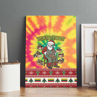 Personalized Lithuania Christmas Canvas Wall Art Skeleton Cross Tie-Dye Vintage - Wonder Print Shop