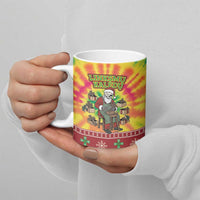 Personalized Lithuania Christmas Ceramic Mug Skeleton Cross Tie-Dye Vintage - Wonder Print Shop