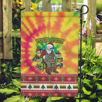 Personalized Lithuania Christmas Garden Flag Skeleton Cross Tie-Dye Vintage - Wonder Print Shop