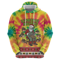 Personalized Lithuania Christmas Hoodie Skeleton Cross Tie-Dye Vintage - Wonder Print Shop