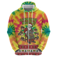 Personalized Lithuania Christmas Hoodie Skeleton Cross Tie-Dye Vintage - Wonder Print Shop