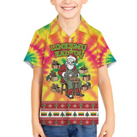 Personalized Lithuania Christmas Kid Hawaiian Shirt Skeleton Cross Tie-Dye Vintage - Wonder Print Shop