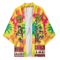 Personalized Lithuania Christmas Kimono Skeleton Cross Tie-Dye Vintage - Wonder Print Shop