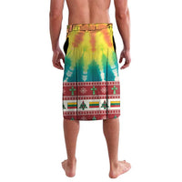 Personalized Lithuania Christmas Lavalava Skeleton Cross Tie-Dye Vintage - Wonder Print Shop