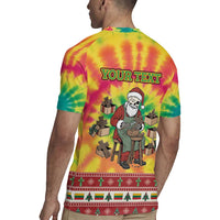 Personalized Lithuania Christmas Rugby Jersey Skeleton Cross Tie-Dye Vintage - Wonder Print Shop