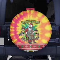 Personalized Lithuania Christmas Spare Tire Cover Skeleton Cross Tie-Dye Vintage - Wonder Print Shop