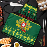 Personalized Portugal Christmas Apron Emblem With Flag Style - Wonder Print Shop