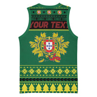 Personalized Portugal Christmas Basketball Jersey Emblem With Flag Style - Wonder Print Shop
