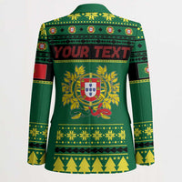 Personalized Portugal Christmas Blazer Emblem With Flag Style - Wonder Print Shop