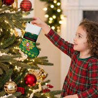 Personalized Portugal Christmas Stocking Emblem With Flag Style - Wonder Print Shop