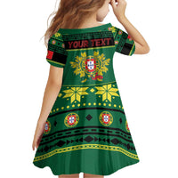 Personalized Portugal Christmas Family Matching Off Shoulder Maxi Dress and Hawaiian Shirt Emblem With Flag Style - Wonder Print Shop