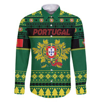 Personalized Portugal Christmas Family Matching Puletasi and Hawaiian Shirt Emblem With Flag Style - Wonder Print Shop
