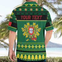 Personalized Portugal Christmas Hawaiian Shirt Emblem With Flag Style - Wonder Print Shop