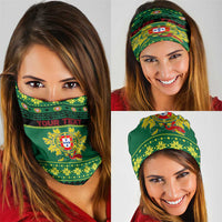 Personalized Portugal Christmas Neck Gaiter Emblem With Flag Style - Wonder Print Shop