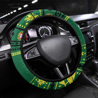 Portugal Christmas Steering Wheel Cover Emblem With Flag Style - Wonder Print Shop