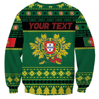 Personalized Portugal Christmas Sweatshirt Emblem With Flag Style - Wonder Print Shop