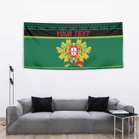 Personalized Portugal Christmas Tapestry Emblem With Flag Style - Wonder Print Shop