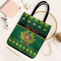 Personalized Portugal Christmas Tote Bag Emblem With Flag Style - Wonder Print Shop