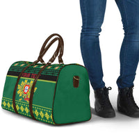 Personalized Portugal Christmas Travel Bag Emblem With Flag Style - Wonder Print Shop