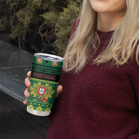 Personalized Portugal Christmas Tumbler Cup Emblem With Flag Style - Wonder Print Shop