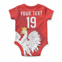 Custom Poland Football Baby Onesie Go Bialo-Czerwoni Champions Red