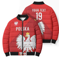 Custom Poland Football Bomber Puffer Jacket Go Bialo-Czerwoni Champions Red