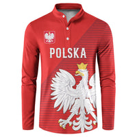 Custom Poland Football Button Sweatshirt Go Bialo-Czerwoni Champions Red