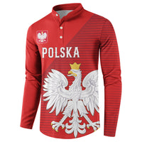 Custom Poland Football Button Sweatshirt Go Bialo-Czerwoni Champions Red