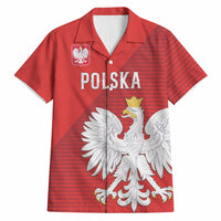 Custom Poland Football Hawaiian Shirt Go Bialo-Czerwoni Champions Red