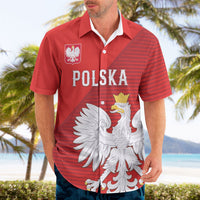Custom Poland Football Hawaiian Shirt Go Bialo-Czerwoni Champions Red