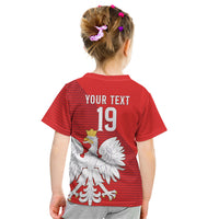 Custom Poland Football Kid T Shirt Go Bialo-Czerwoni Champions Red