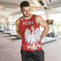 Custom Poland Football Men Tank Top Go Bialo-Czerwoni Champions Red